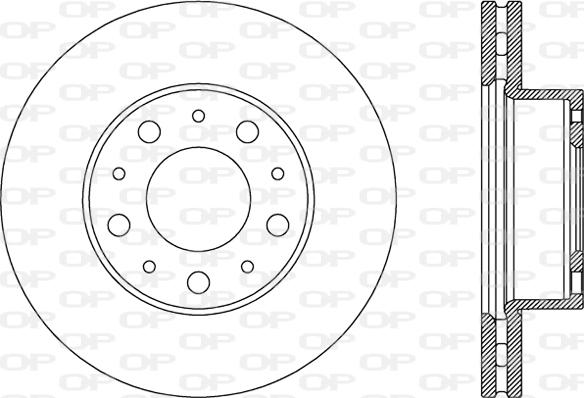 Open Parts BDA2801.20 - Bremžu diski autospares.lv