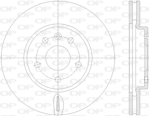 Open Parts BDA2813.20 - Bremžu diski autospares.lv