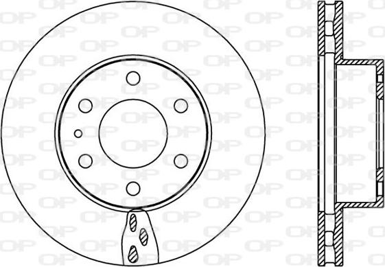 Open Parts BDA2390.20 - Bremžu diski autospares.lv