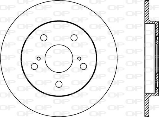 Open Parts BDA2397.10 - Bremžu diski autospares.lv