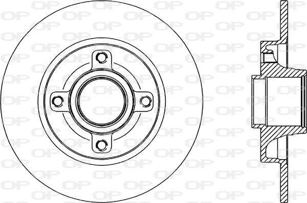 Open Parts BDA2341.10 - Bremžu diski autospares.lv