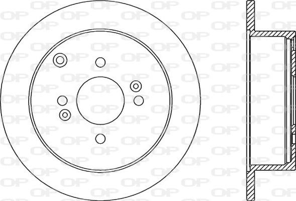 Open Parts BDA2354.10 - Bremžu diski autospares.lv