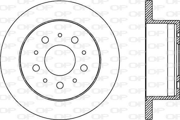 Open Parts BDA2384.10 - Bremžu diski autospares.lv