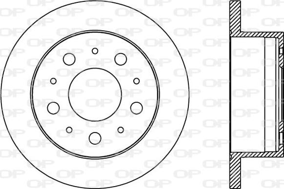 Open Parts BDA2385.10 - Тормозной диск www.autospares.lv