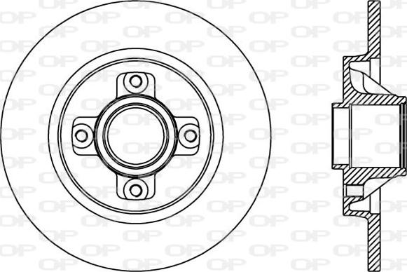 Open Parts BDA2387.10 - Bremžu diski www.autospares.lv