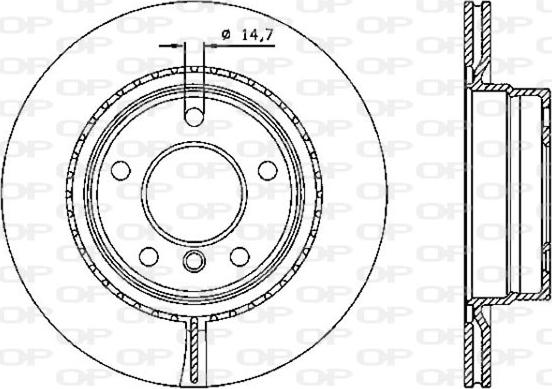 Open Parts BDA2334.20 - Bremžu diski autospares.lv