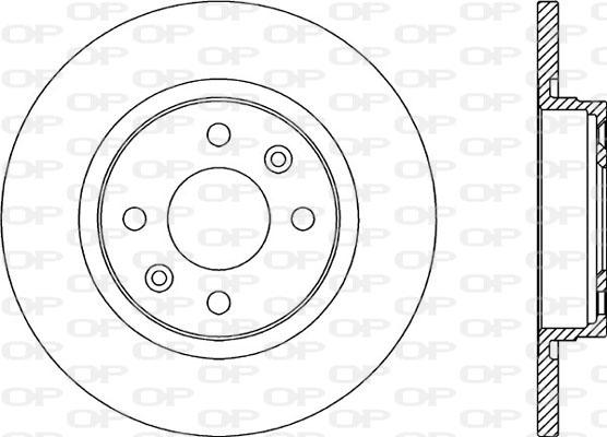 Open Parts BDA2322.10 - Bremžu diski www.autospares.lv