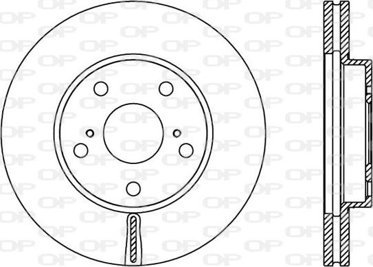 Open Parts BDA2377.20 - Bremžu diski autospares.lv