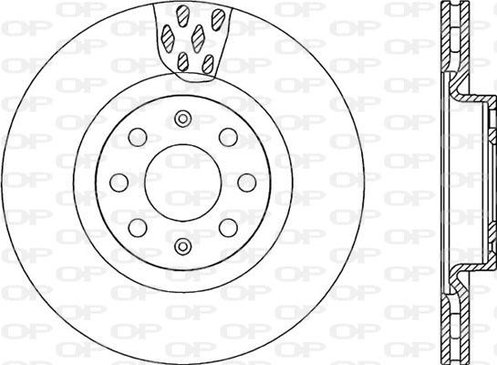 Open Parts BDA2259.20 - Bremžu diski autospares.lv