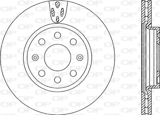 Open Parts BDA2258.20 - Bremžu diski autospares.lv