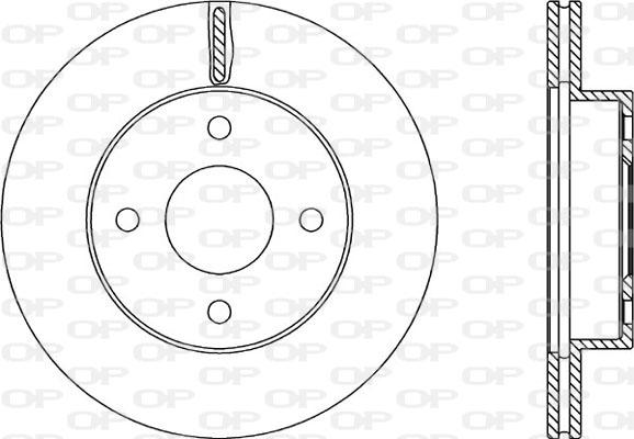 Open Parts BDA2216.20 - Bremžu diski autospares.lv