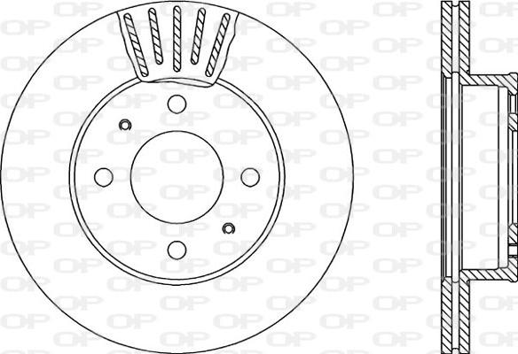 Open Parts BDA2289.20 - Bremžu diski autospares.lv