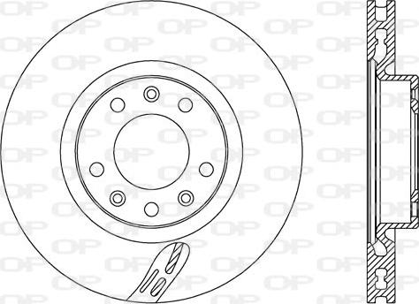 Open Parts BDA2725.20 - Bremžu diski autospares.lv