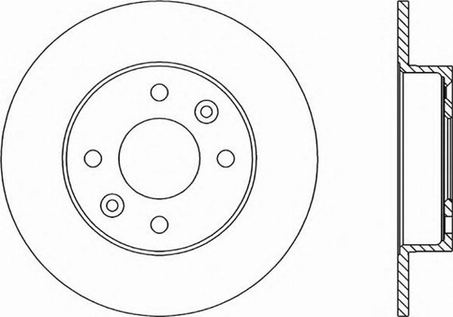 Open Parts BDR1447.10 - Bremžu diski autospares.lv