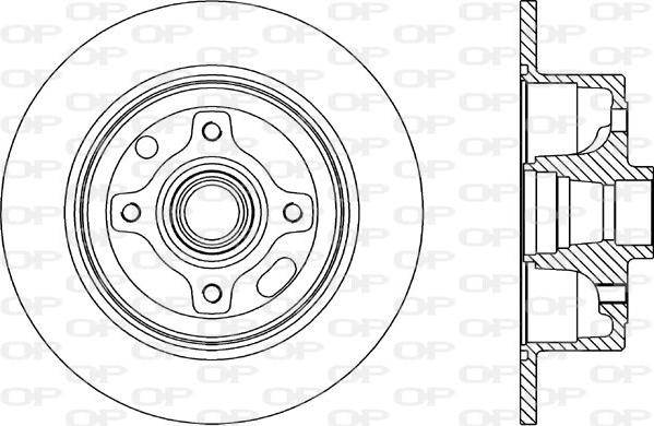 Open Parts BDR1413.10 - Bremžu diski autospares.lv