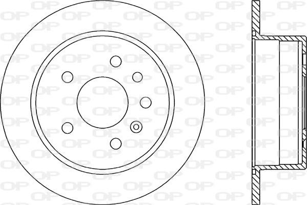 Open Parts BDR1421.10 - Bremžu diski www.autospares.lv