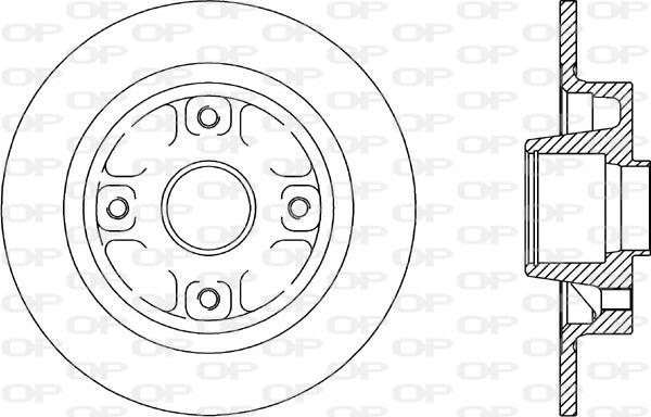 Open Parts BDR1607.10 - Bremžu diski autospares.lv