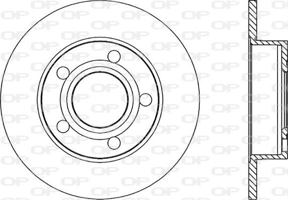 Open Parts BDR1045.10 - Bremžu diski www.autospares.lv