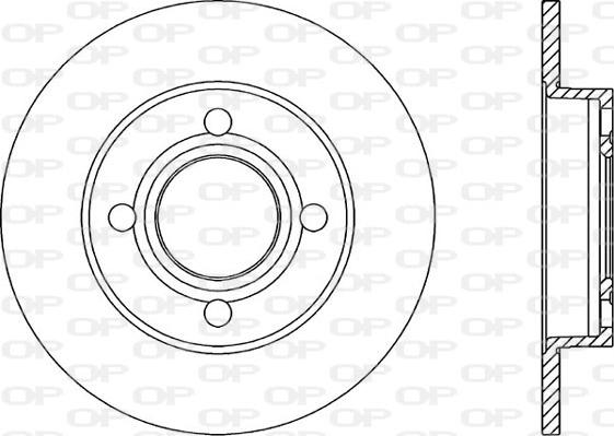 Open Parts BDR1022.10 - Bremžu diski www.autospares.lv