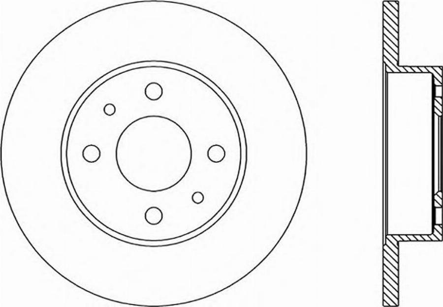 Open Parts BDR1229.10 - Bremžu diski autospares.lv