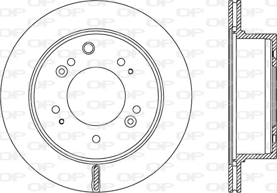 Open Parts BDR2483.20 - Bremžu diski www.autospares.lv