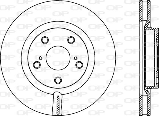 Open Parts BDR2424.20 - Bremžu diski autospares.lv