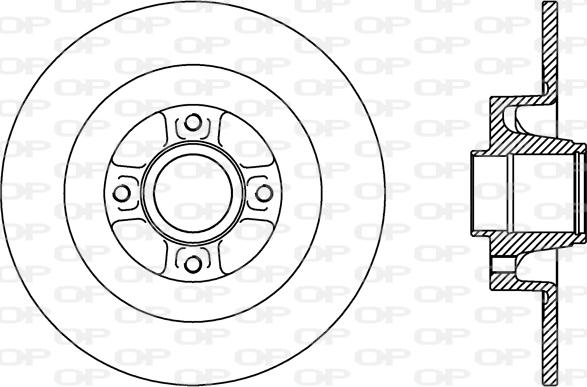 Open Parts BDR2427.10 - Bremžu diski autospares.lv