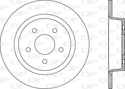 Open Parts BDR2635.10 - Bremžu diski autospares.lv