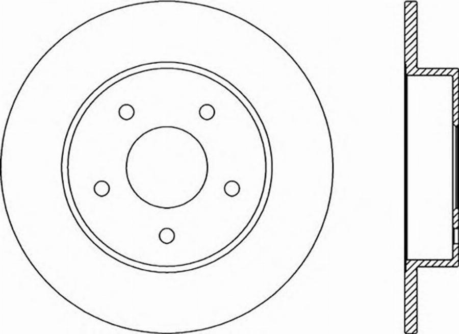 Open Parts BDR2046.10 - Bremžu diski www.autospares.lv