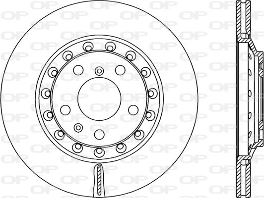 Open Parts BDR2349.20 - Bremžu diski autospares.lv