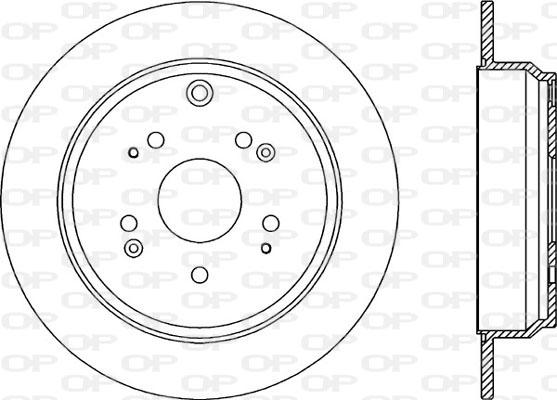 Open Parts BDR2343.10 - Bremžu diski www.autospares.lv