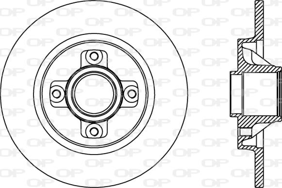 Open Parts BDR2387.10 - Bremžu diski www.autospares.lv