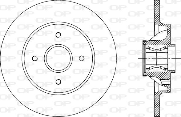 Open Parts BDR2387.30 - Bremžu diski www.autospares.lv