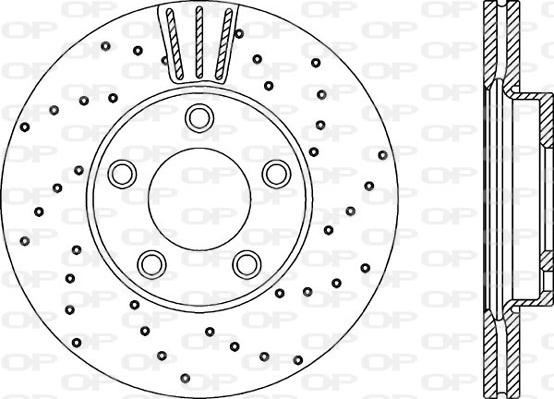 Open Parts BDRS2142.25 - Bremžu diski www.autospares.lv