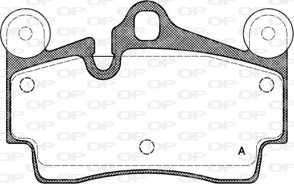 Open Parts BPA0996.00 - Тормозные колодки, дисковые, комплект www.autospares.lv