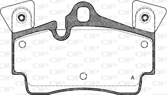 Open Parts BPA0996.10 - Тормозные колодки, дисковые, комплект www.autospares.lv