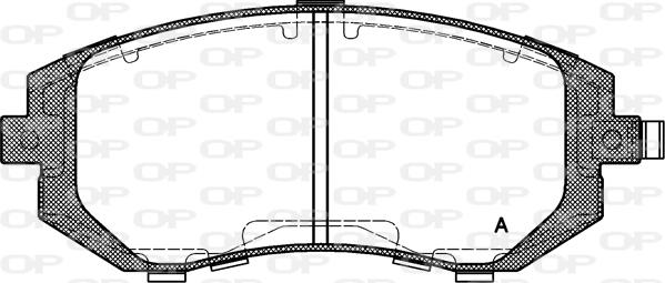 Open Parts BPA0951.11 - Bremžu uzliku kompl., Disku bremzes autospares.lv