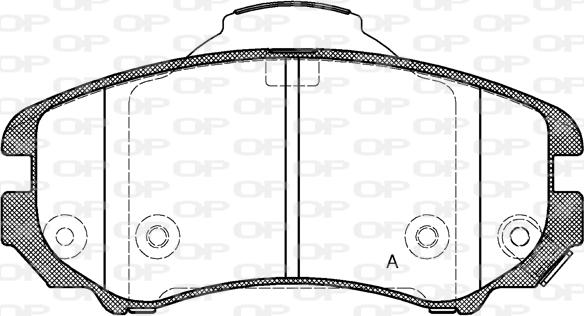 Open Parts BPA0953.02 - Bremžu uzliku kompl., Disku bremzes autospares.lv