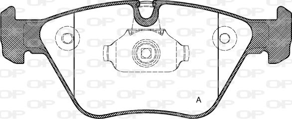 Open Parts BPA0963.00 - Bremžu uzliku kompl., Disku bremzes autospares.lv