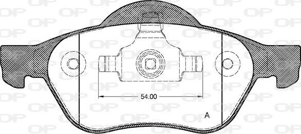 Open Parts BPA0962.00 - Bremžu uzliku kompl., Disku bremzes autospares.lv