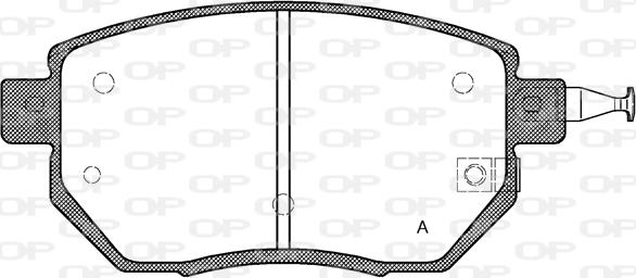 Open Parts BPA0985.02 - Brake Pad Set, disc brake www.autospares.lv