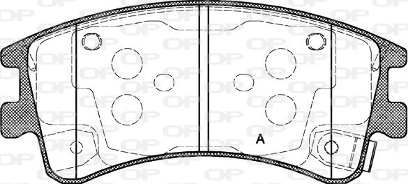 Open Parts BPA0970.02 - Bremžu uzliku kompl., Disku bremzes autospares.lv