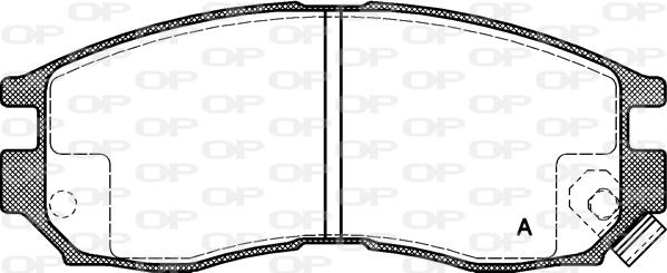 Open Parts BPA0460.02 - Тормозные колодки, дисковые, комплект www.autospares.lv