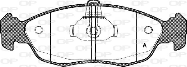 Open Parts BPA0461.10 - Тормозные колодки, дисковые, комплект www.autospares.lv