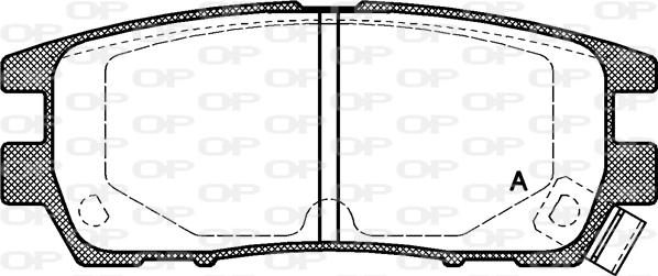 Open Parts BPA0405.02 - Bremžu uzliku kompl., Disku bremzes autospares.lv