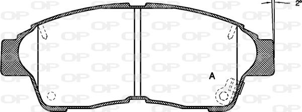 Open Parts BPA0402.42 - Тормозные колодки, дисковые, комплект www.autospares.lv