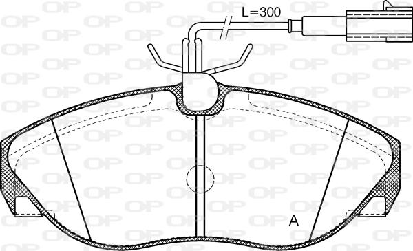 Open Parts BPA0486.11 - Brake Pad Set, disc brake www.autospares.lv