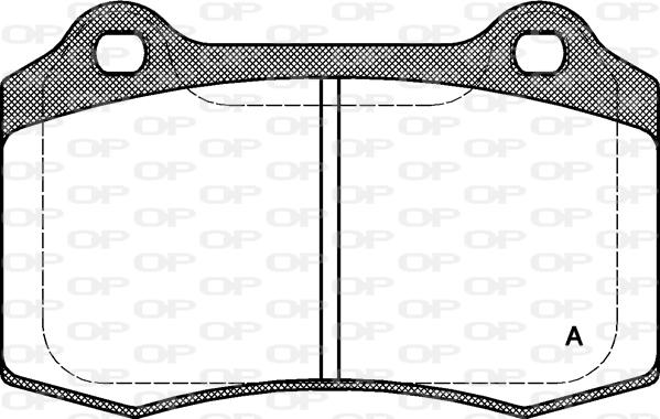 Open Parts BPA0434.30 - Тормозные колодки, дисковые, комплект www.autospares.lv