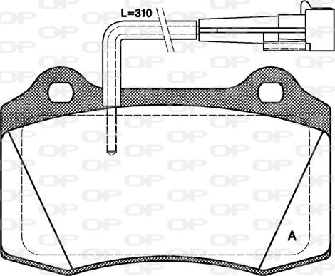 BOSCH 986424579 - Bremžu uzliku kompl., Disku bremzes www.autospares.lv