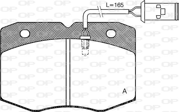 Open Parts BPA0435.02 - Bremžu uzliku kompl., Disku bremzes www.autospares.lv